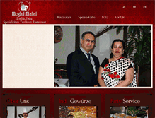 Tablet Screenshot of moghul-mahal.de